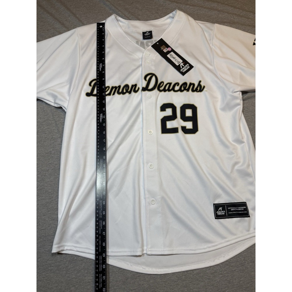 Wake Forest Demon Deacons Burns Jersey - Athletes Thread - Men's Large - Picture 7 of 15